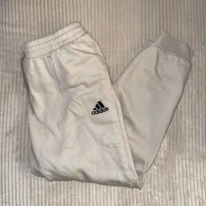 Adidas Men’s Essentials Regular Fit Beige Jogger Sweatpants